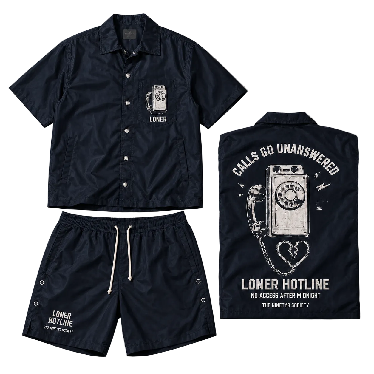 Loner Hotline Short and Shirt Set!