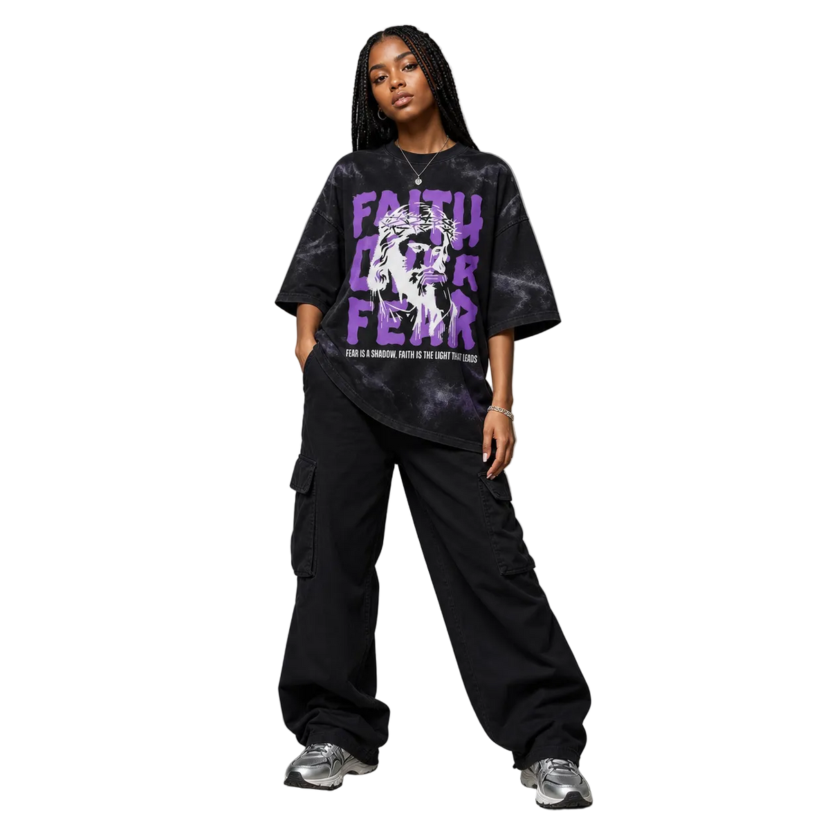 Faith Over Fear Oversized Tee