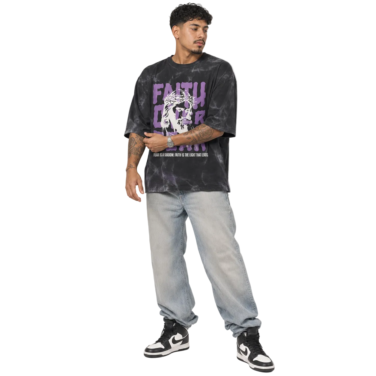 Faith Over Fear Oversized Tee