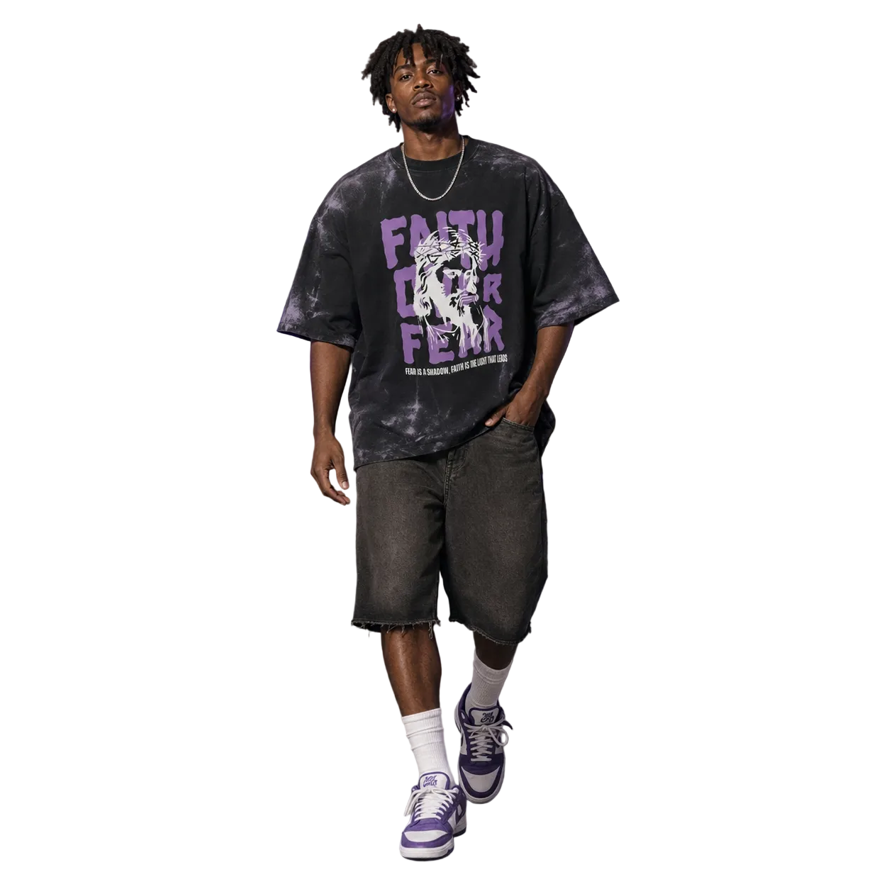 Faith Over Fear Oversized Tee