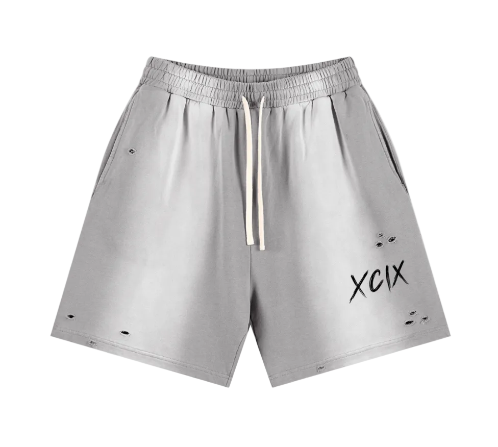 Sun Fade Distressed Shorts
