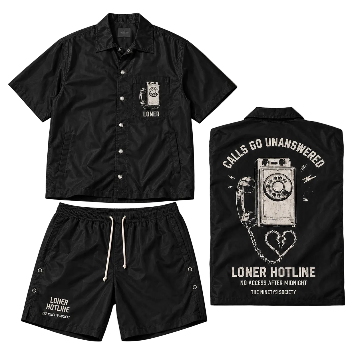 Loner Hotline Short and Shirt Set!